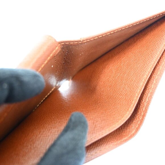 Authentic LOUIS VUITTON Monogram Marco Leather Wallet bsj238-121125 - Picture 13 of 16